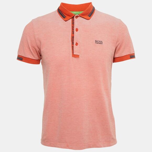 Boss By Hugo Boss Orange Cotton Paule 4 Polo T-Shirt L